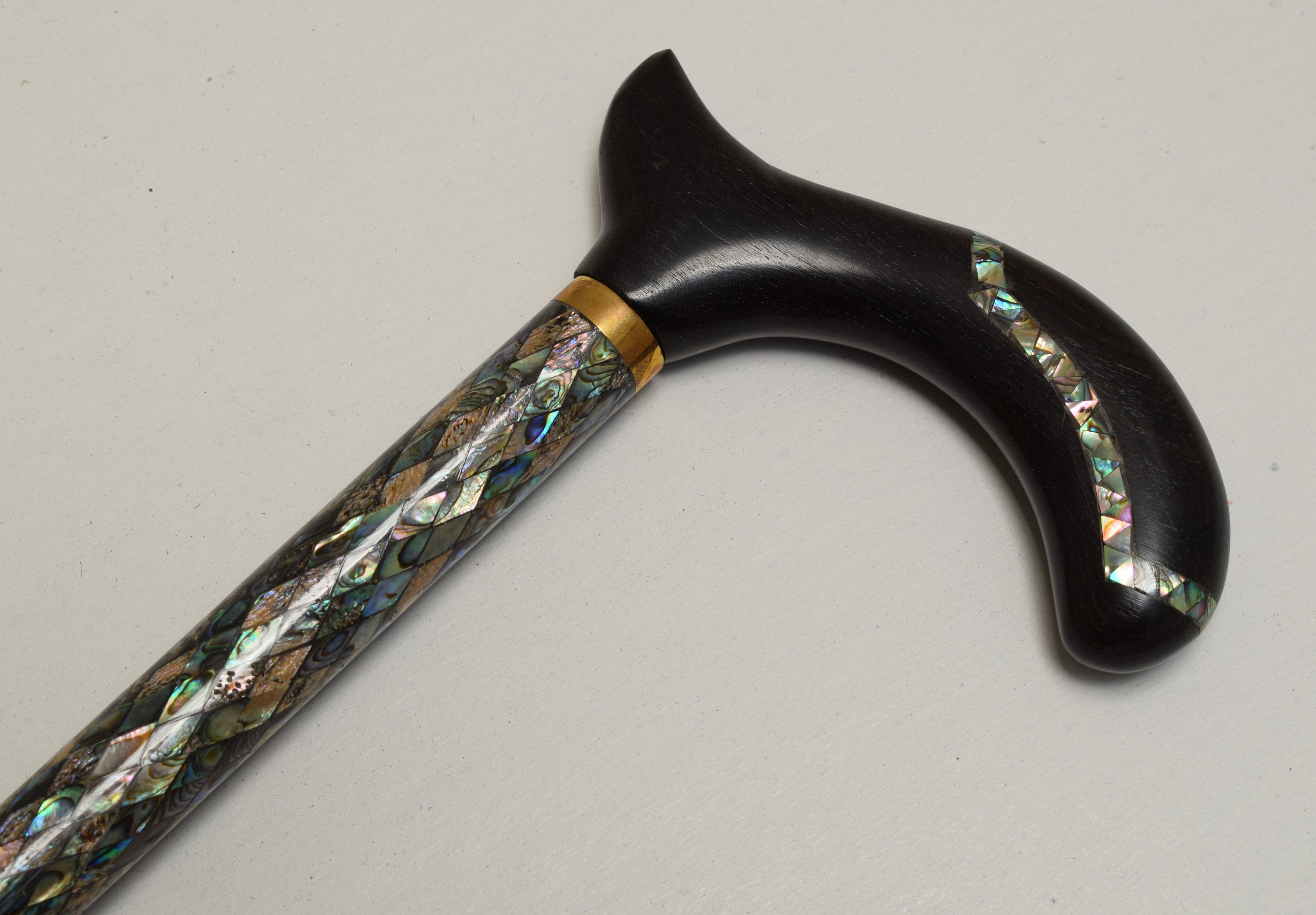 37 Egyptian Handcrafted Walking Cane Mother of Pearl Etsy UK