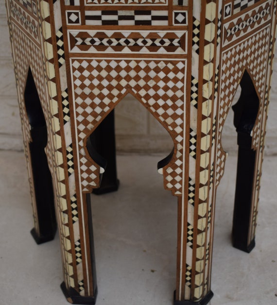 Vintage Side Table, Moroccan 29