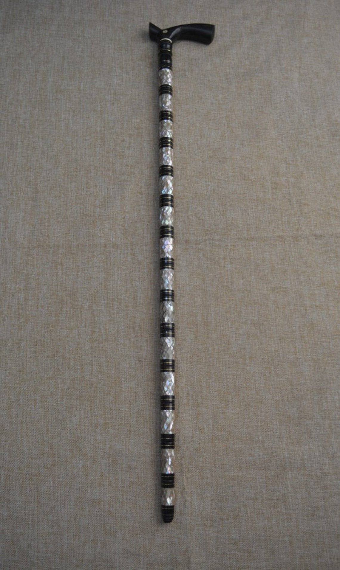 Egyptian Handcrafted Walking Cane Natural Mother of Pearl Etsy