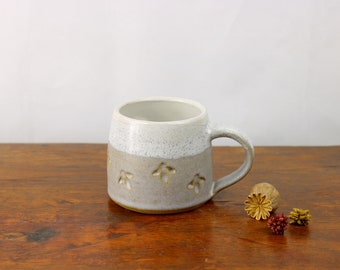 Mug in Corncockle, with Butterfly Imprints