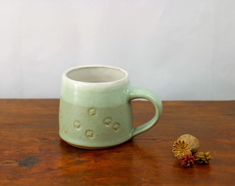 Mug in Seaglass Mint, with Imprints
