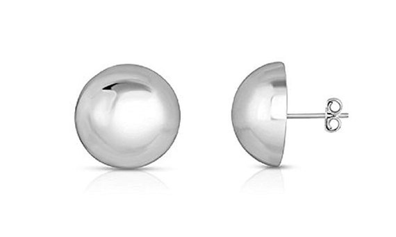Sterling Silver Ear Wire Threader Ball Drop Earrings 6,8,10,12,14mm Threader Ball Dangling Earrings