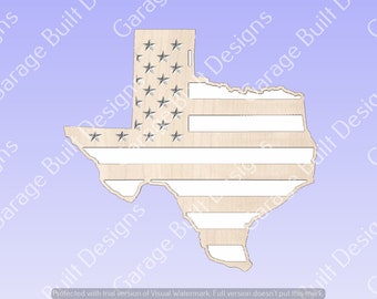 Flag Texas SVG DXF