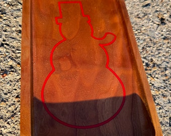 Snowman Christmas Candy Dish Tray