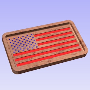 Valet Tray Flag SVG/DXF File