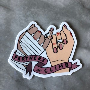 Partners in Climb sticker