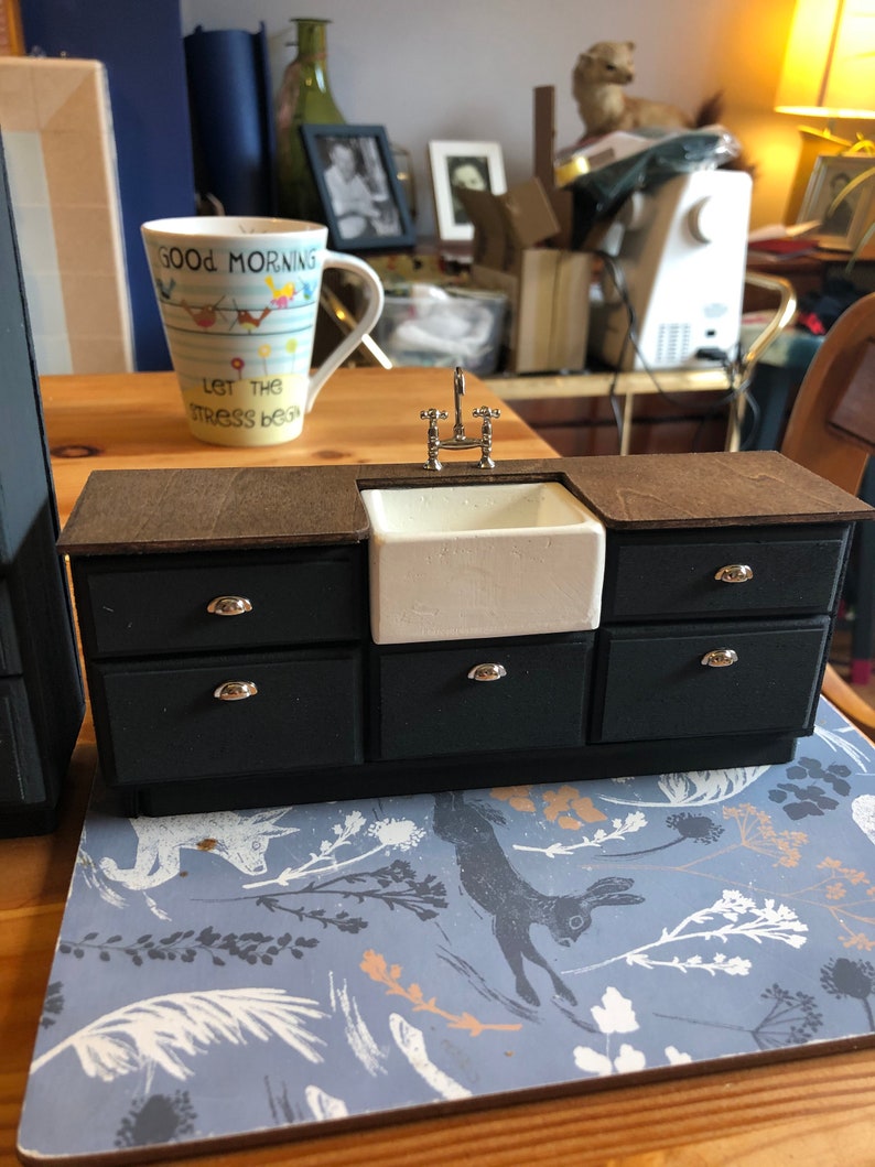 Dollhouse Kitchen Sink Unit Etsy