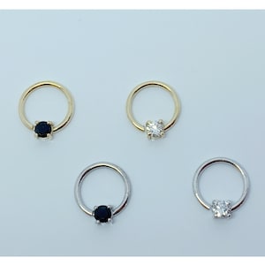 Funseedrr Septum Anello Naso Cerchio Set Acciaio Chirurgico 16G 8mm Naso Anelli Helix Trago Ferro Di Cavallo Piercing - Foto 7