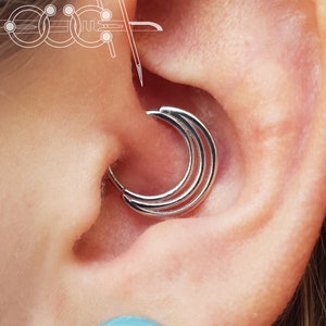 14k solid gold ring - Tragus, Ear Piercings, Septum, Helix, BCR