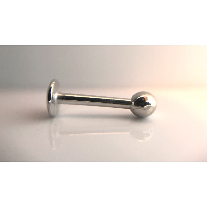Helix 14k solid gold Labret- Reverse screw Tragus Ear Piercings Septum