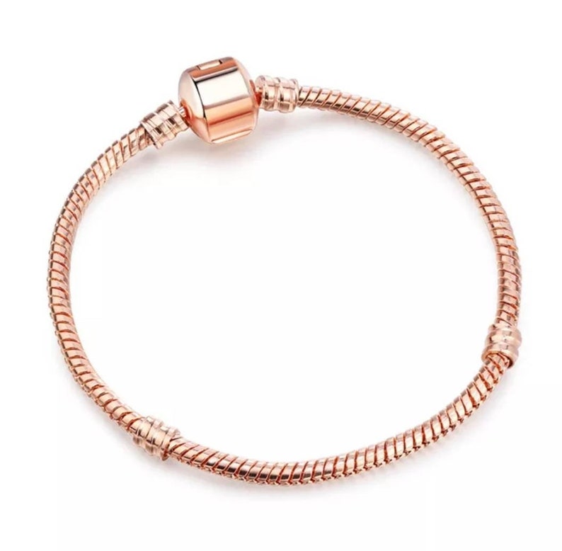 Rose gold size 21cm snake style braceletchain