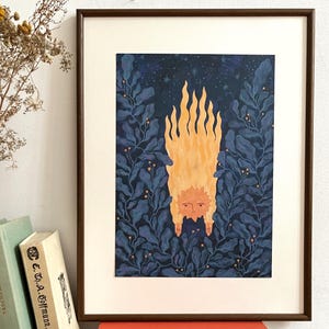 Kunstafdruk "Vallende ster"