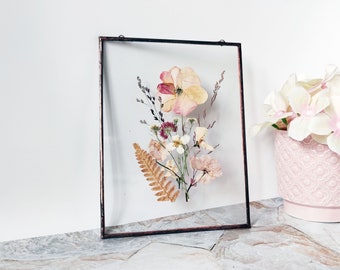 Valentines Day Gift Wall Hangings Set Of Framed Pressed Etsy