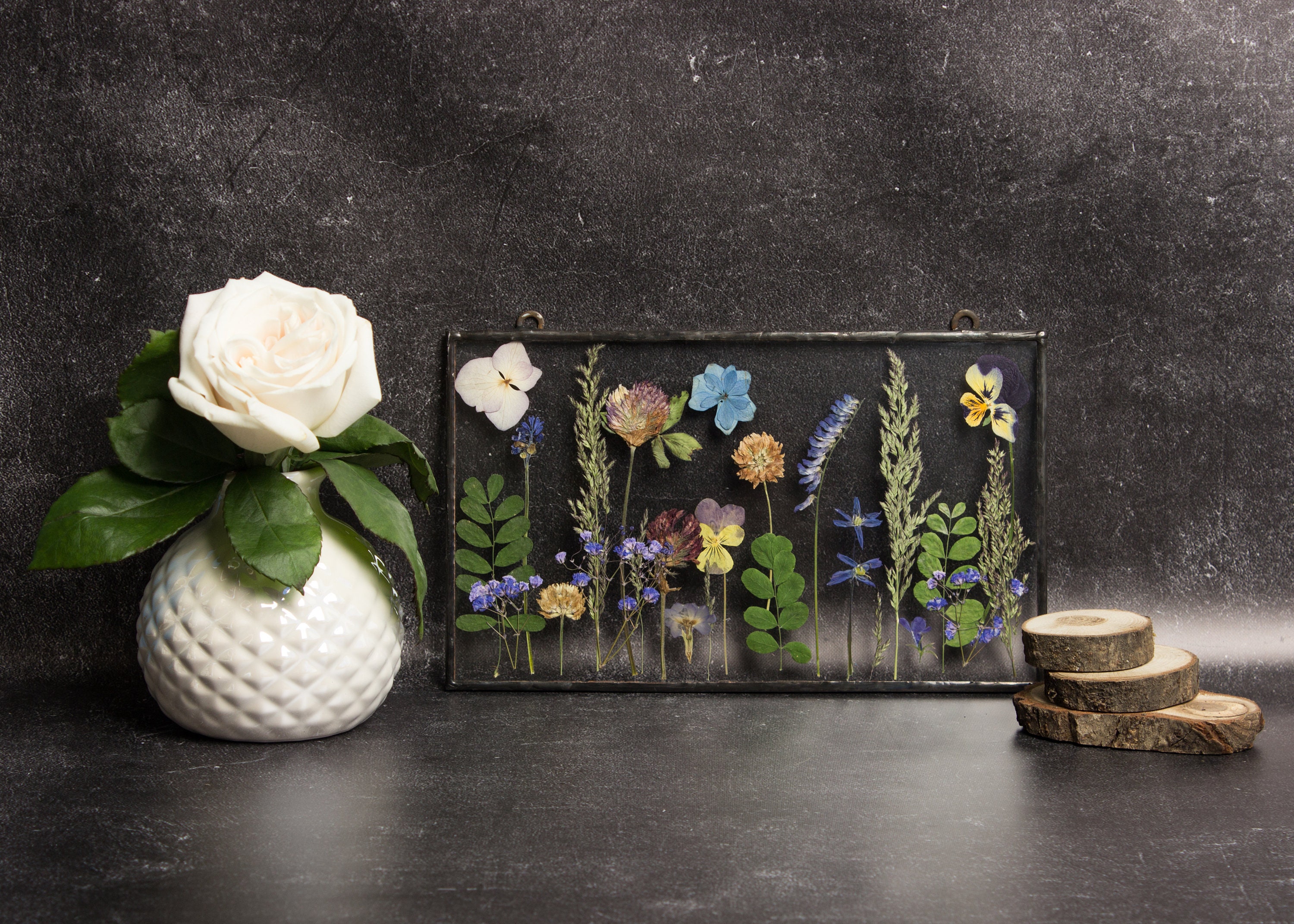 etsy pressed flower frame