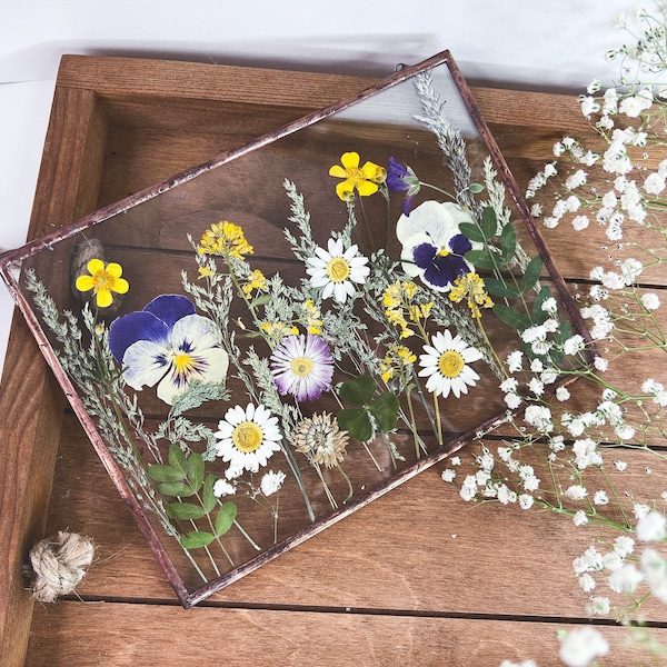 Pressed Flower Art Etsy