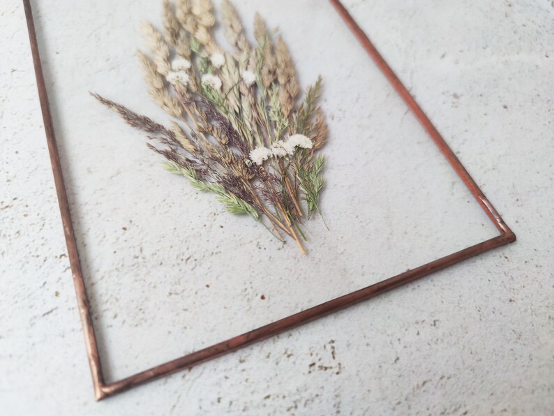 Dried flowers glass art farmhouse décor 68 inches &108 Etsy