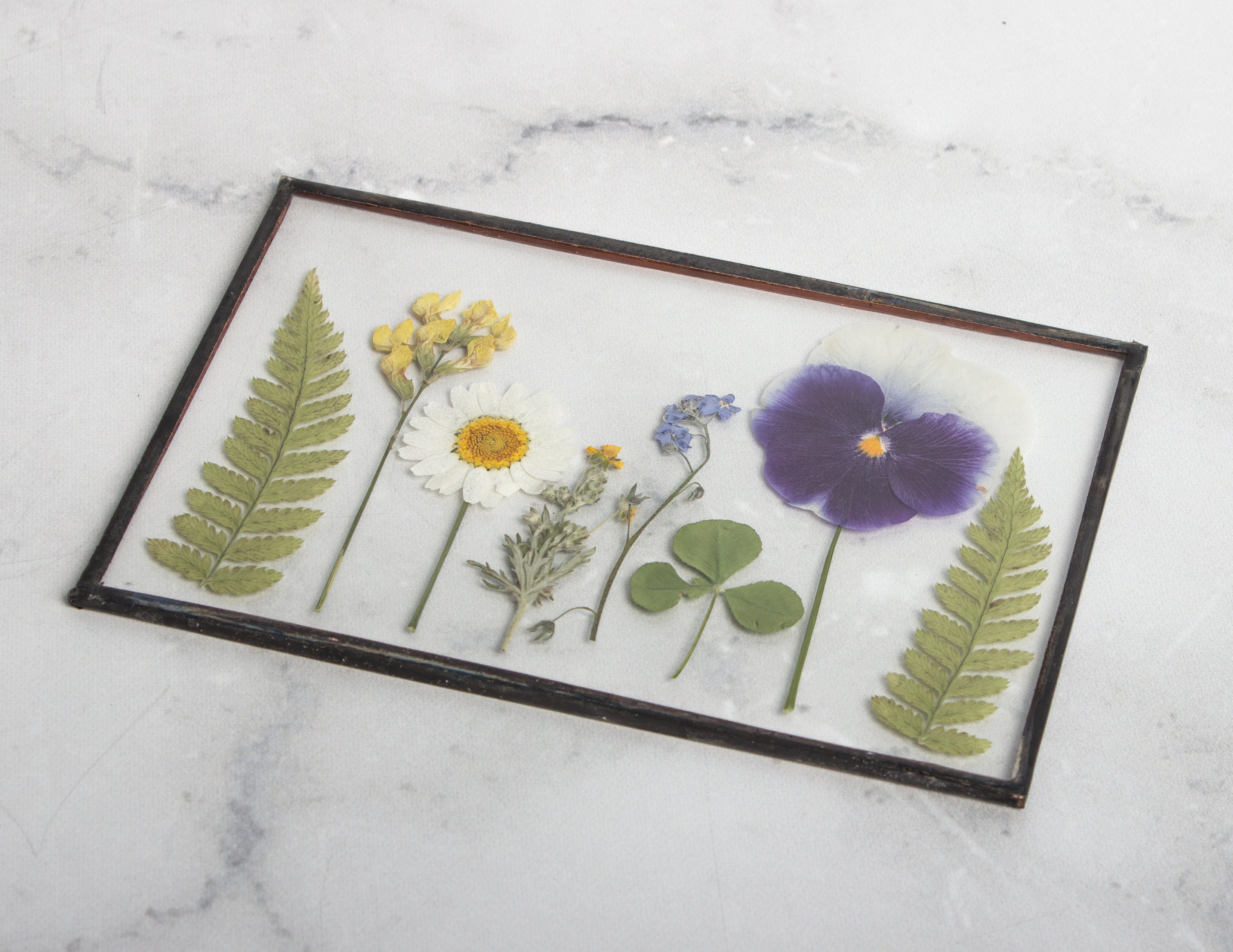 Pressed flower frame dried flowers flower ornament Pressed Etsy