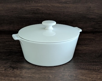 Vintage Corning Centura White Saucepan 2.5 Qt Mid Century Cookware Milk Glass Pot