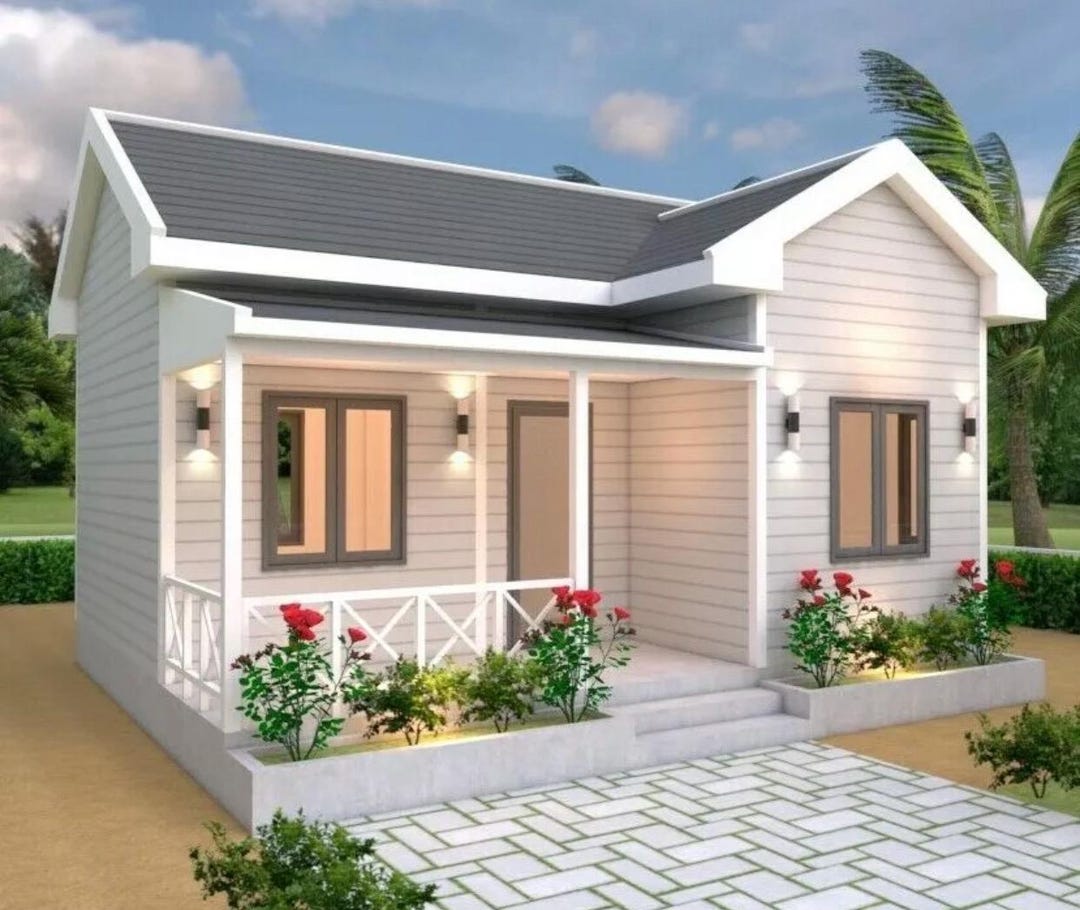 Plans Maison 20x20 Pieds (6x6 M) – 2 Chambres, 1 Salle De Bain – PDF + Papier
