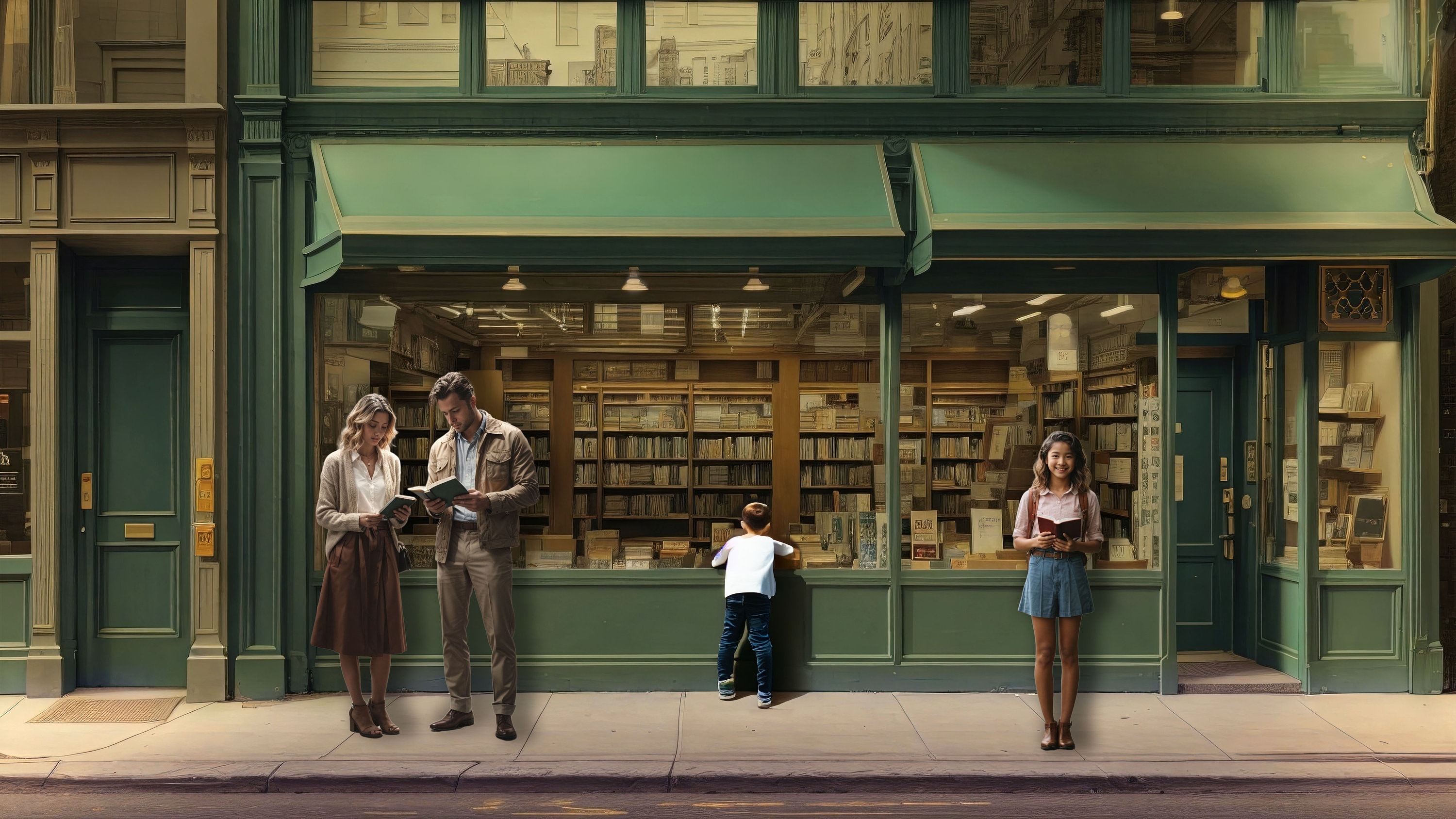 Bookstore Digital Backdrop 16x9 Inches 300PPI for Compositing Fun Family Portrait Etsy