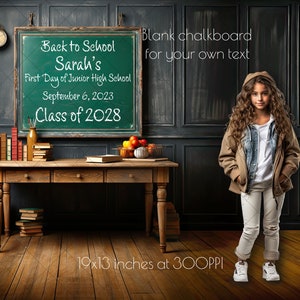 Back to School Digital Backdrop - 19x13 inches - 300PPI - For Compositing