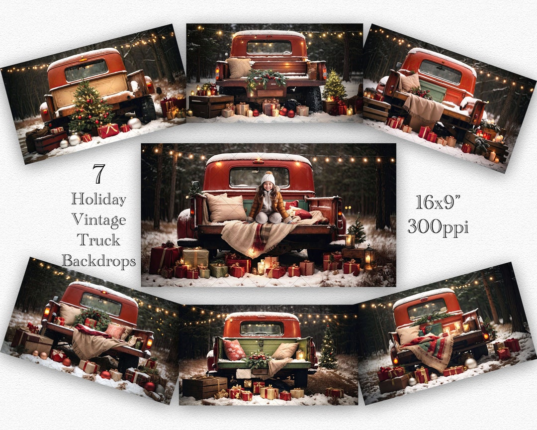 7 Holiday Vintage Trucks for Composites Red Vintage Trucks Holiday