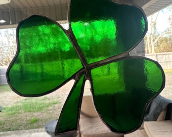 Custom Shamrock Stained Glass Panel - Etsy