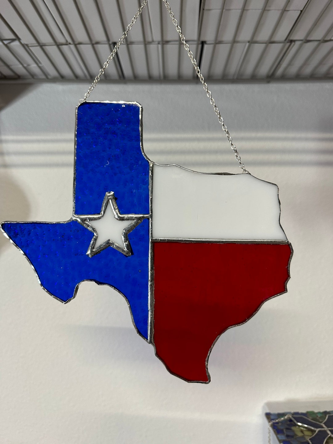 Stained Glass Texas Panel Etsy