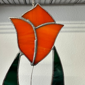 Stained Glass Tulip Suncatcher