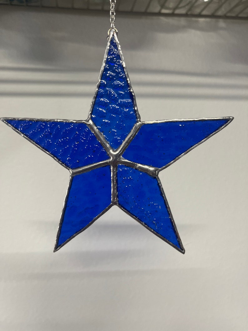 New Stained Glass Star Suncatcher Etsy