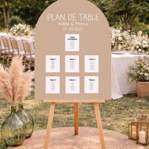 "Wedding seating plan" or "Find your seat" sticker image 6