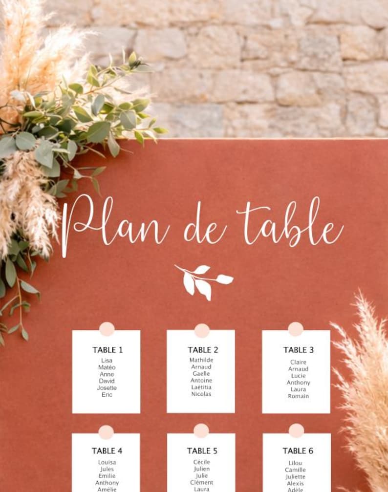 "Wedding seating plan" or "Find your seat" sticker image 1
