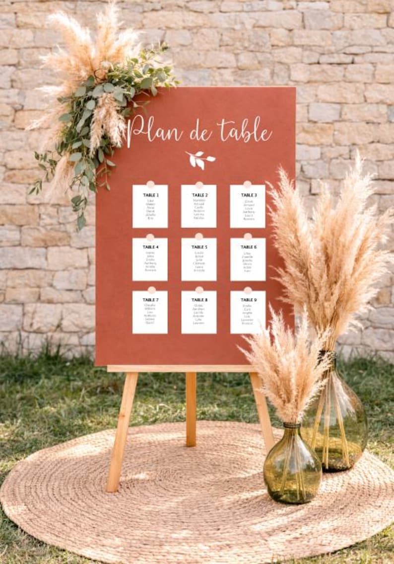 "Wedding seating plan" or "Find your seat" sticker image 4