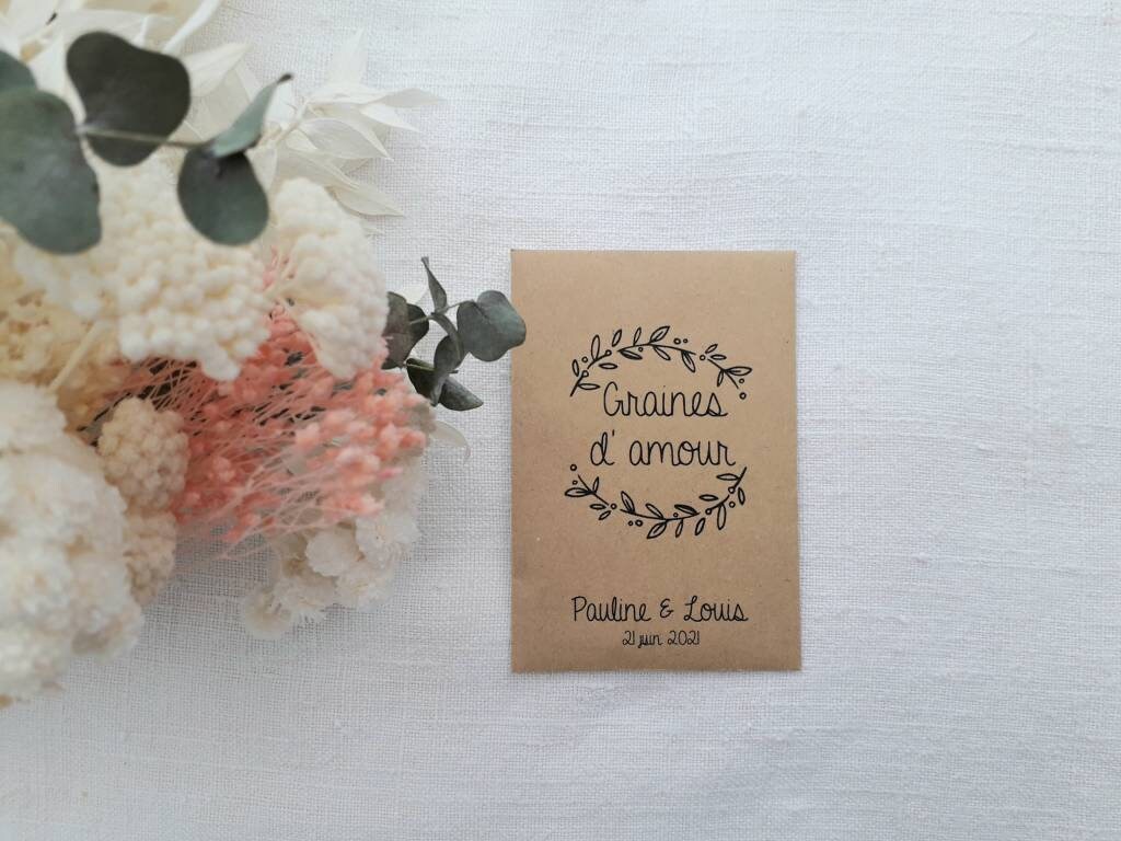 Sachet de graines à semer personnalisé Cadeaux invités | Etsy