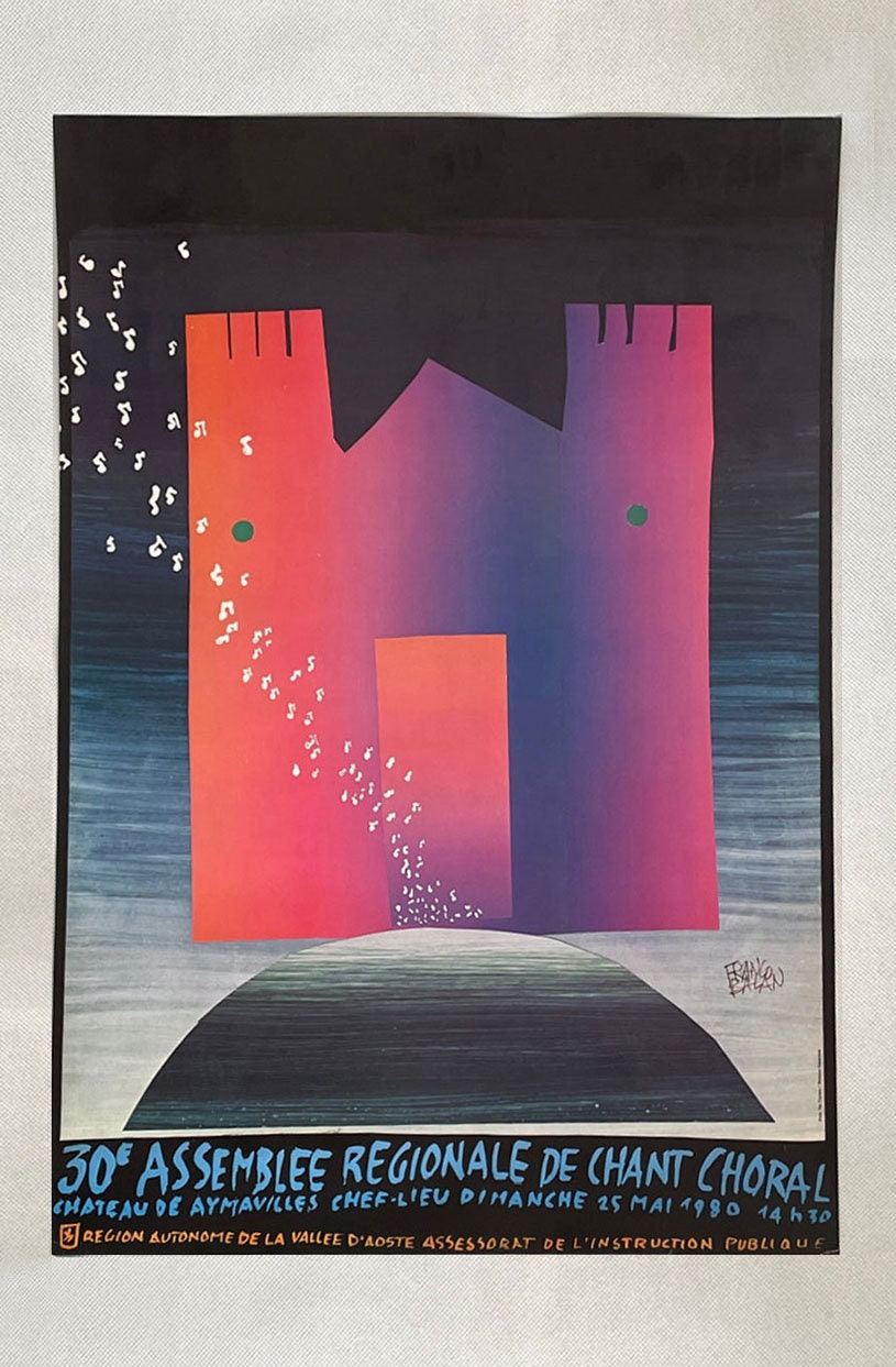 Balan Rares Original Vintage 1980 Poster - Very Rare - Original Poster - Franco ...