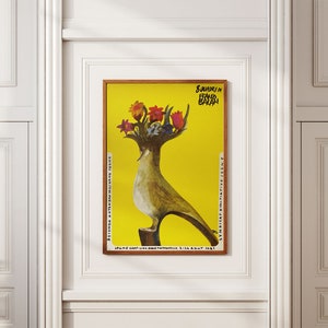Poster originale vintage del 1981 - Molto raro - Poster originale - Franco Balan - Poster italiano - Poster italiano retrò - Poster floreale vintage