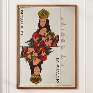 1971 - Afiche estético - Afiche vintage - Franco Balan - Diseño gráfico vintage - Afiche ilustrado - Minimalista - Afiche de cartas Afiche de tarot