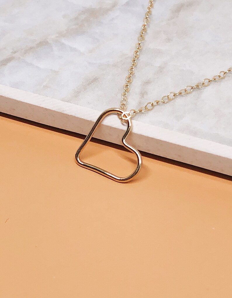 Gold Heart Necklace 14k Gold Filled Jewelry Dainty Necklace 14k Gold Filled Necklace Gold Jewelry Gold Necklace Gold Necklace Gift