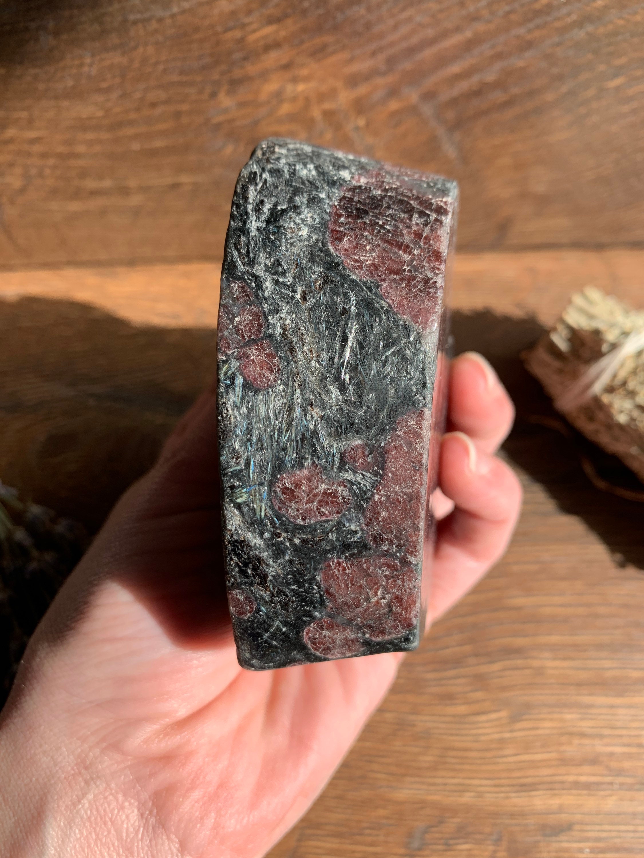 in Astrophyllite Heart Bowl Etsy