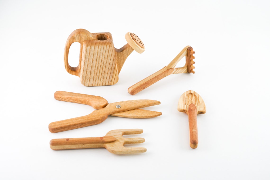 Garden tools set Wooden toysChristmas gift Montessori toys Etsy