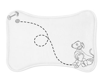 Aibo food and water bowl mat