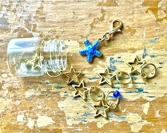 gift for a knitter Love Cactus Progress and Stitch Marker Set planner knitting markers Progress Keeper knitting accessories snag free