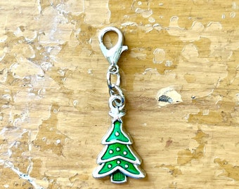 Marcador del progreso del árbol de Navidad, dije de punto y ganchillo