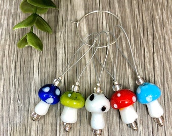 Stitch Markers Lime Green Picasso Bird Beads With Southwest Beading Gifts  for Knitters 