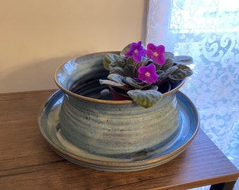 LARGE African Violet Pot, Made to order Large Self Watering Planter