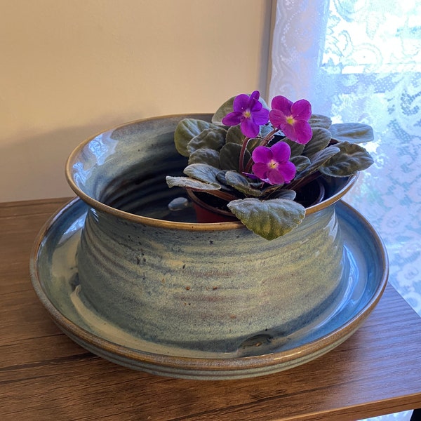 LARGE African Violet Pot, Made to order Large Self Watering Planter