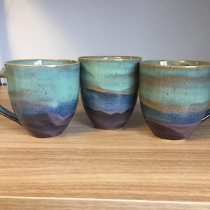 Turquoise Landscape Ceramic Mug
