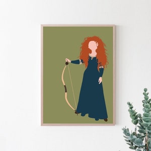 Minimalistic Merida // Digital Print