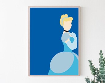 Minimalistic Cinderella // Digital Print