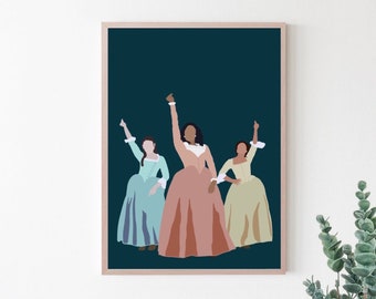 Minimalistic Schuyler Sisters // Digital Print